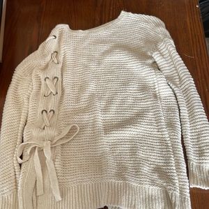 Medium cream colored Maurice’s sweater.